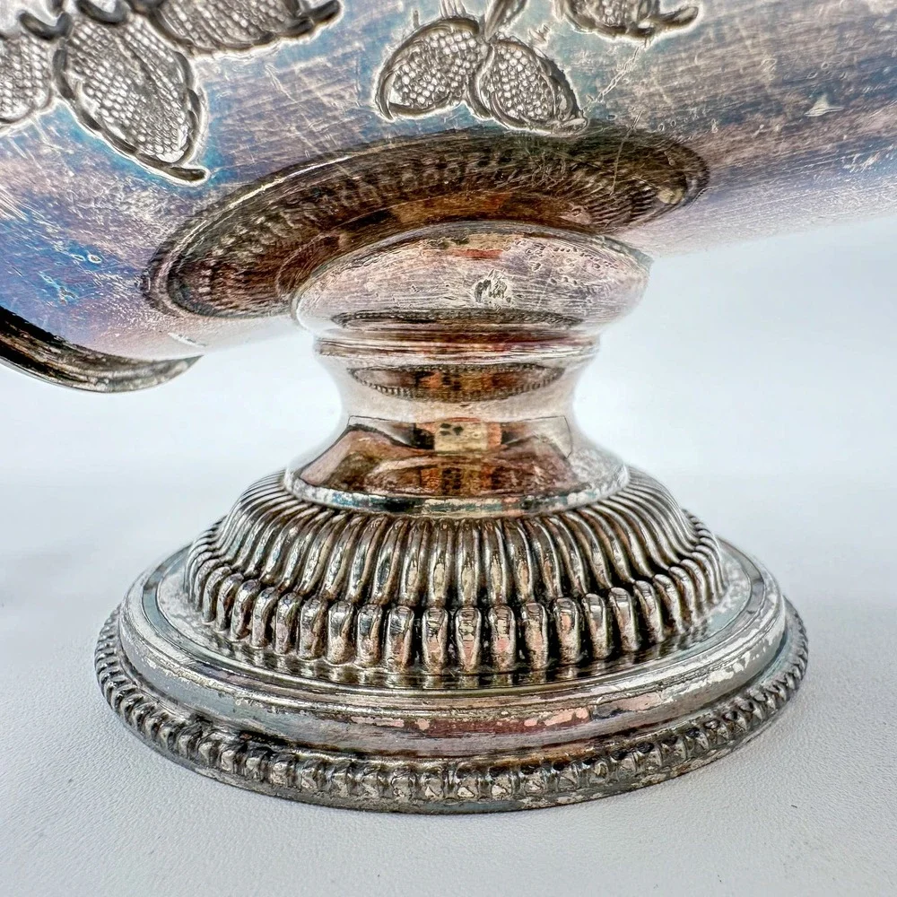 Antique Thomas Otley and Sons Silver Plated Sugar Scuttle Sheffield England - Picture 8 of 13